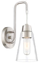 Echo Wall Sconce, Satin Platinum