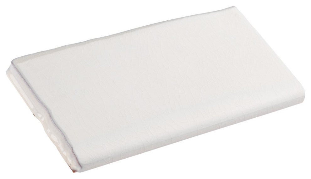 Antic Craquelle Bullnose White Ceramic Wall Trim
