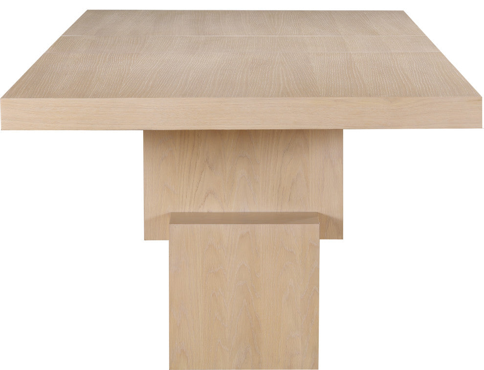 Anzio Oak Veneer Dining Table, Oak