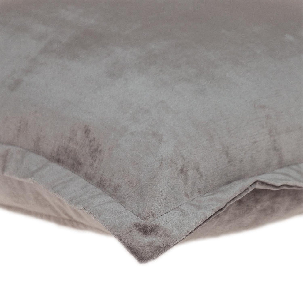 Parkland Collection Agneta Taupe Throw Pillow, 20x20", Taupe