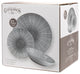 Laura Porcelain 12 Piece Dinnerware Set, Grey