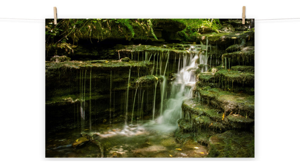 Pixley Falls 1 Landscape Photo, Waterfall Unframed Wall Art Print, 16" X 20"