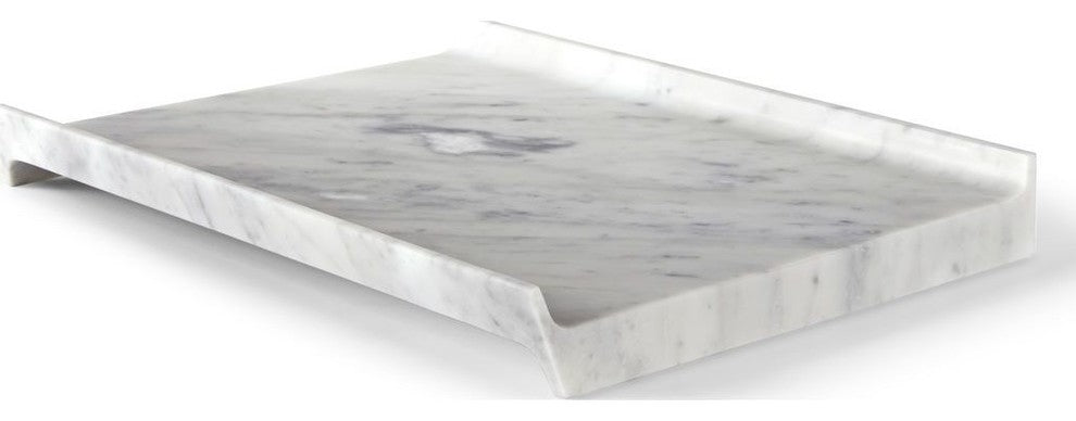 Atipico Slitta Carrara Marble Centerpiece, Large