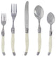 20 Piece Laguiole Faux Ivory Flatware Set