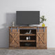 Farmhouse Espresso TV stand 65 inch flat media console table storage wood cabine