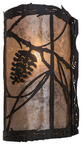 8 Wide Whispering Pines Right Wall Sconce