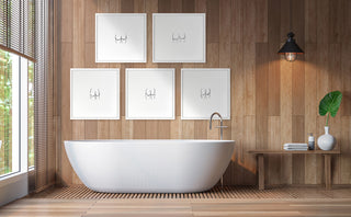 Booties 4 Fine Art Print, White, 26"x27"