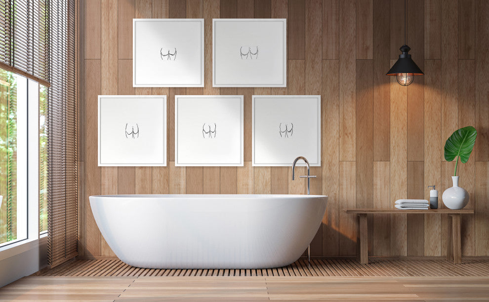 Booties 4 Fine Art Print, White, 26"x27"