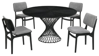 Cirque Lima 5 Piece Black Dining Set