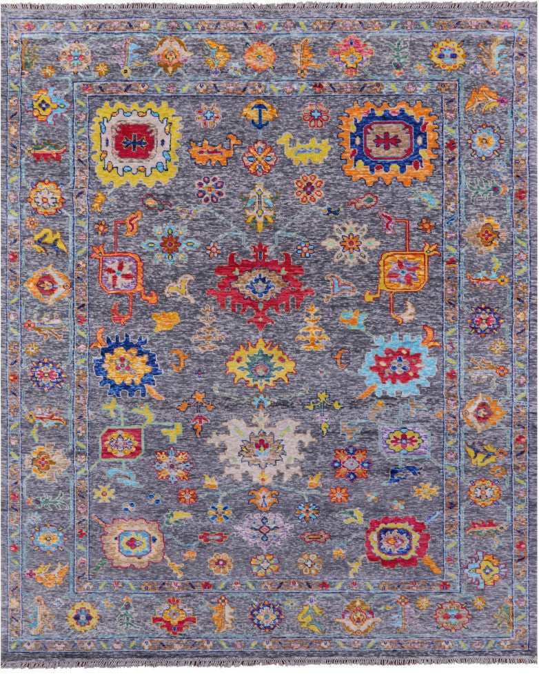 9' 3" X 11' 10" Turkish Oushak Handmade Rug - Q16132