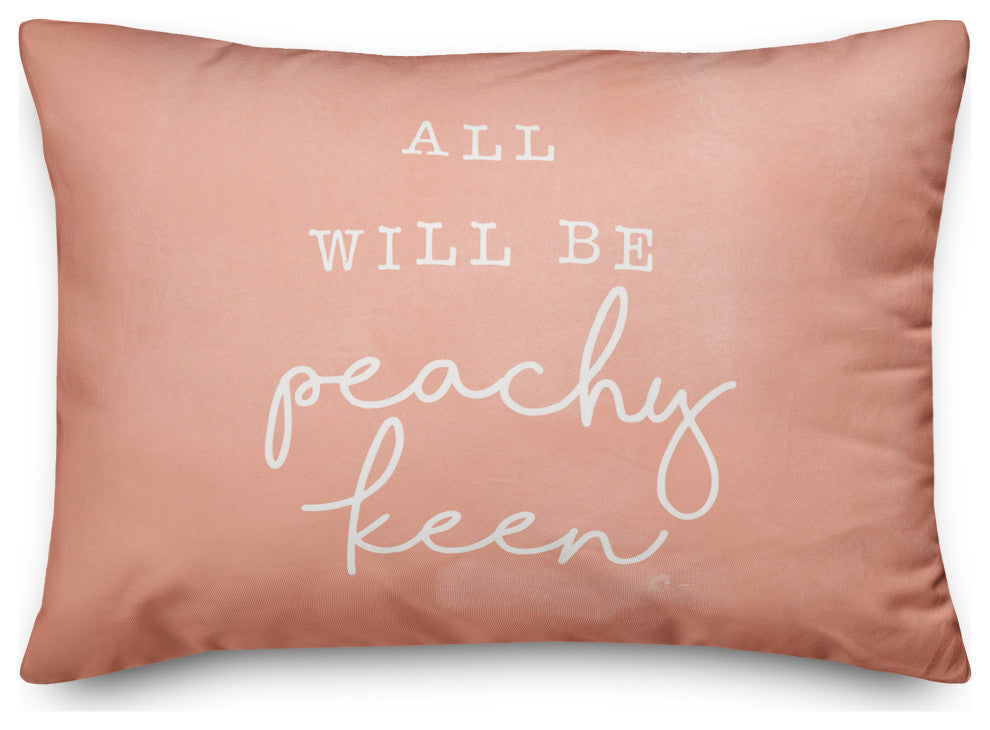 All Will Be Peachy Pillow 14x20 Spun Poly Pillow