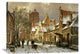 "A Winter Street Scene" Artwork, 40" x 28"