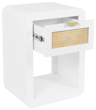 Langham Night Stand, White, Small