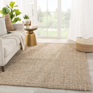 Jaipur Living Oceana Natural Solid Light Gray/Tan Area Rug (2'X3')