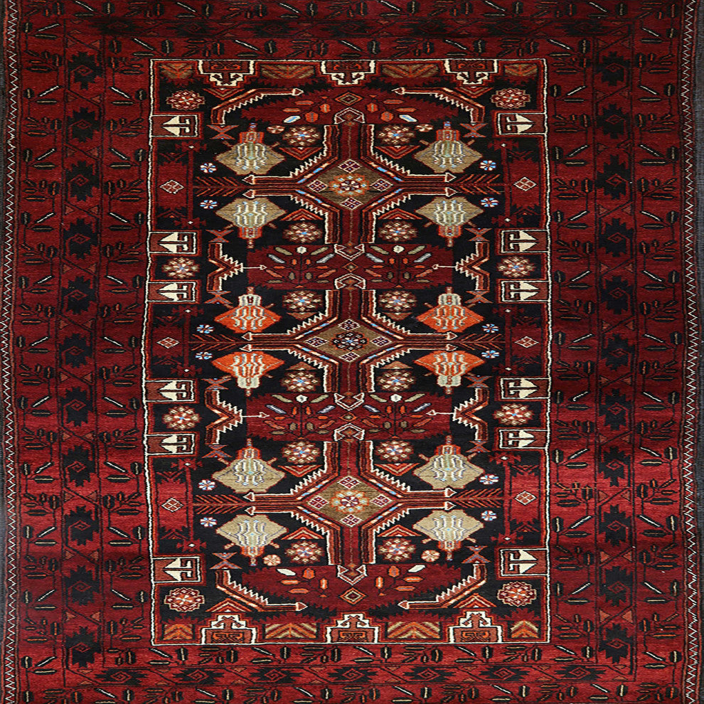 Ahgly Company Indoor Square Mid-Century Modern Area Rugs, 7' Square