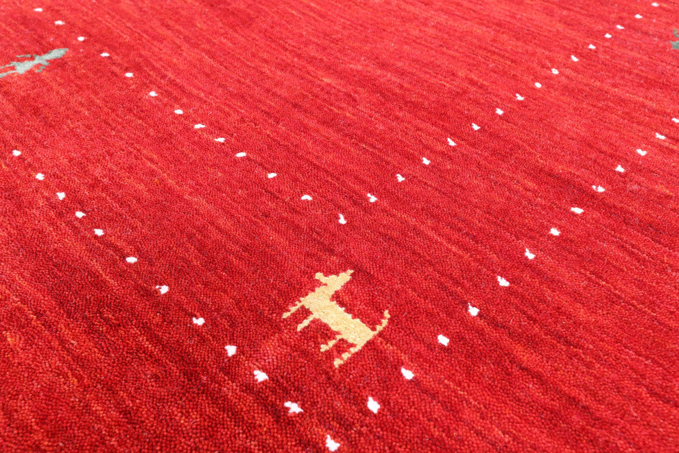 Hand Knotted Persian Gabbeh Rug 8' 0" X 10' 0" Q6996