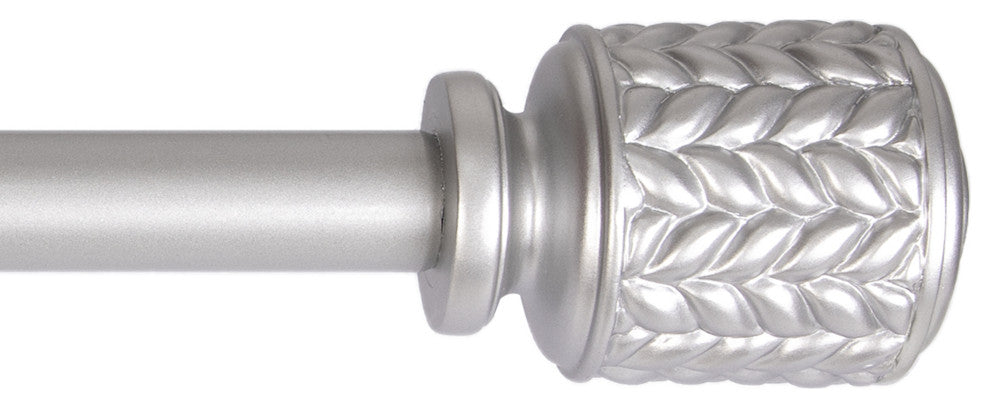 UTOPIA ALLEY 3/4 Inch Curtain Rod - Curtain Rods For Windows, Nickel, 48"-86"