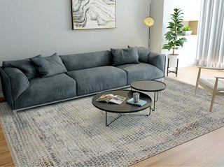 Hermitage Clara Area Rug, Gray, 8' x 10', Abstract