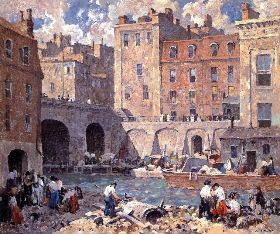 Robert Spencer The Crowding City, 20"x25" Wall Decal