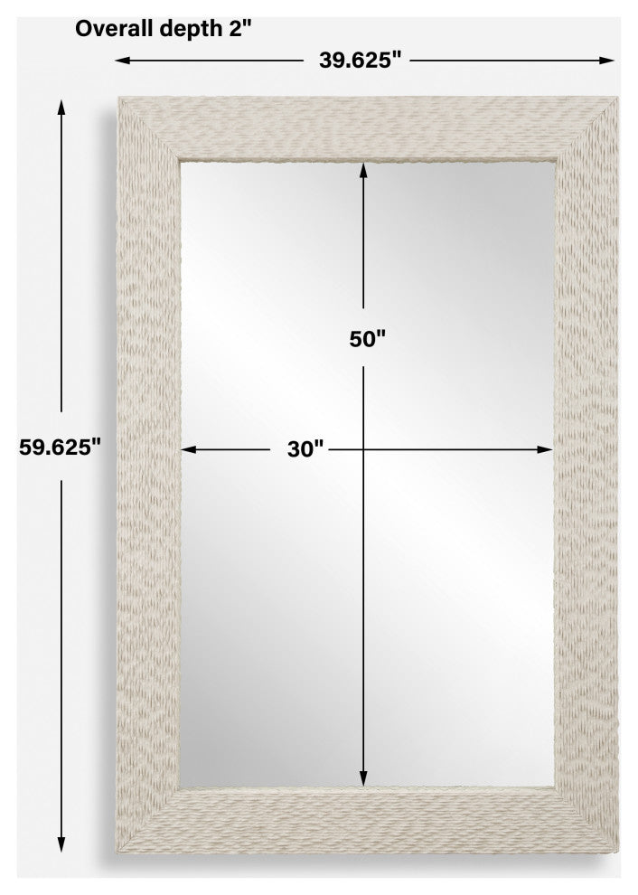 Uttermost Everett Ivory Stone Mirror