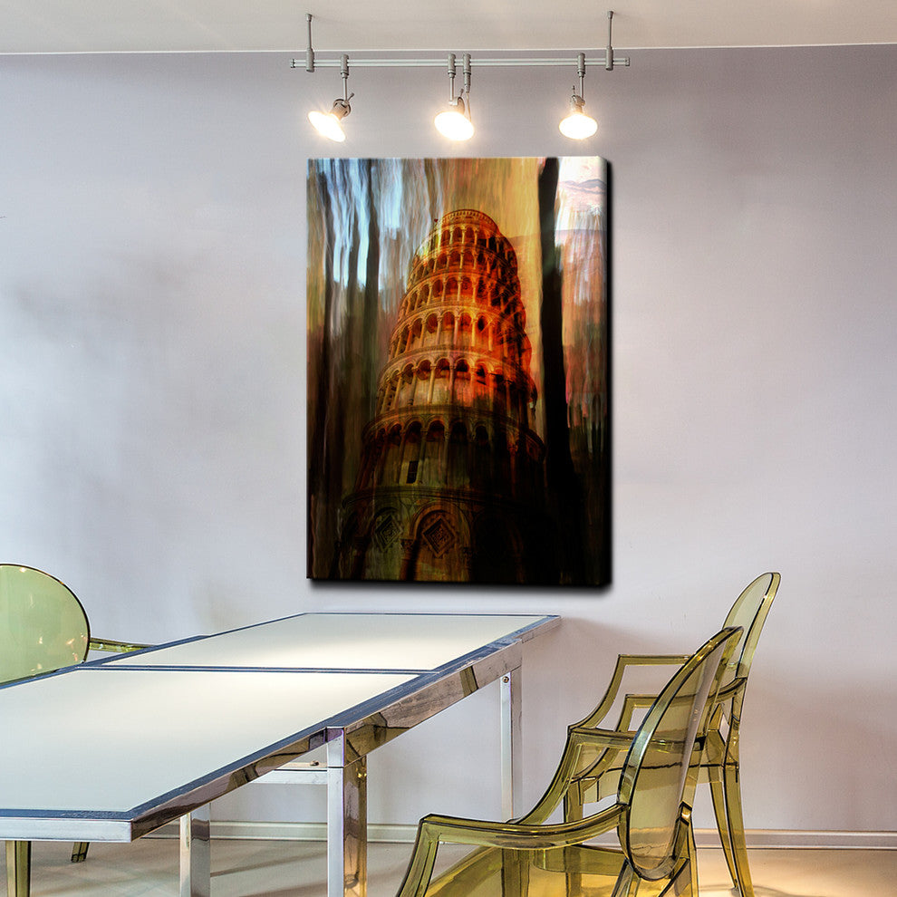 Tower of Pisa Canvas Wall Art