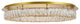 Madeleine LED Light Gold Flush Mount Clear Royal Cut Crystal