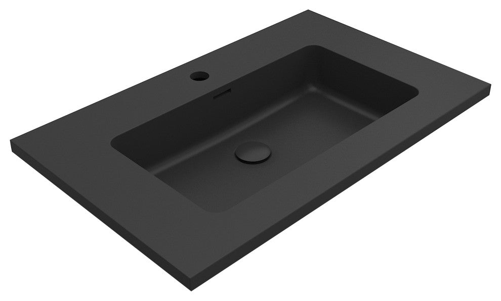 Moore integrated Black sinks, 30".