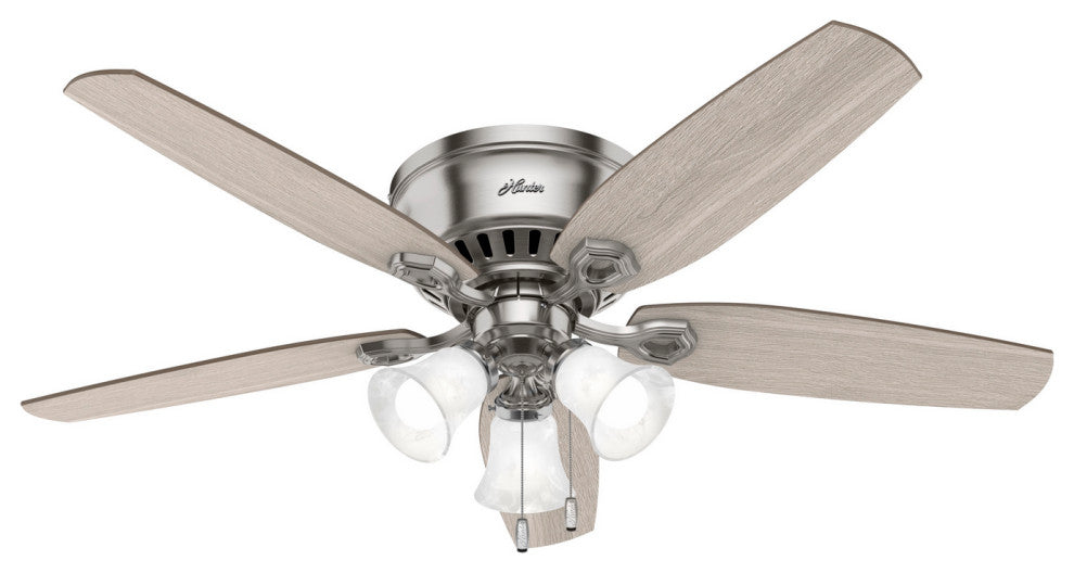 Brushed Nickel 52"Ceiling Fan from the Builder Collection