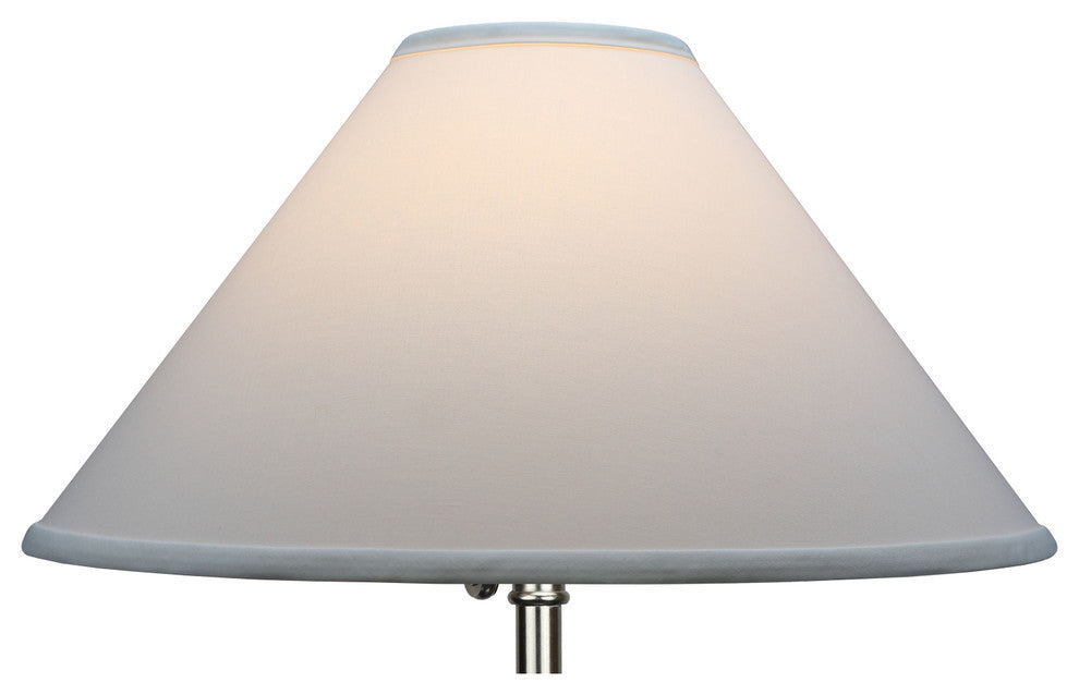 Fenchel Shades, 5"x18"x11" Spider Attachment Empire Lamp Shade, Linen White