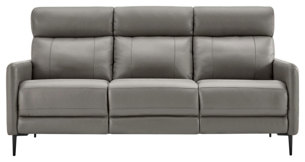 Sofa, Leather, Gray, Modern, Living Lounge Room Hotel Lobby Hospitality