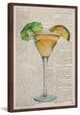 "Tropical Martini" Framed Painting Print, 12"x18"