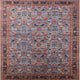 Ahgly Company Indoor Square Mid-Century Modern Area Rugs, 8' Square