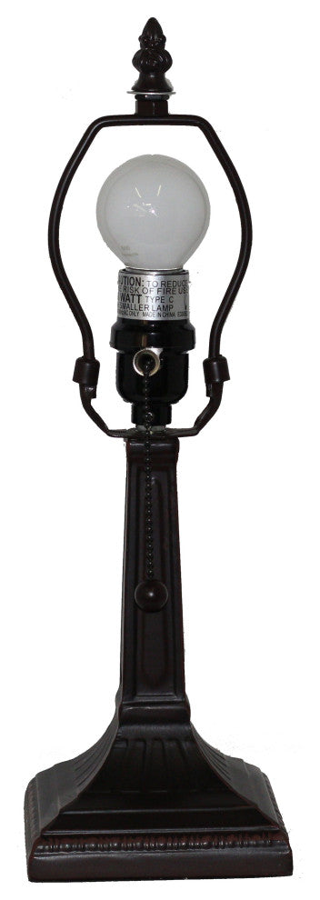 Tiffany Style Spindle Mini Table Lamp, 15" Tall