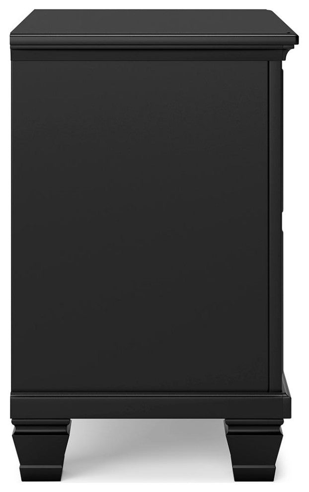 Lanolee Black Nightstand