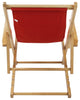 0Sling Chair Natural Frame-Red Canvas