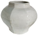 White Crackle Octagonal Jar