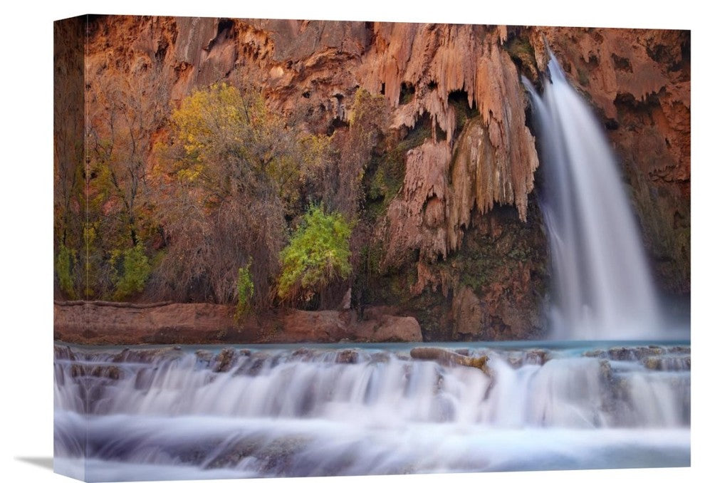 "Havasu Falls, Grand Canyon, Arizona" Canvas Giclee by Tim Fitzharris, 16"x12"