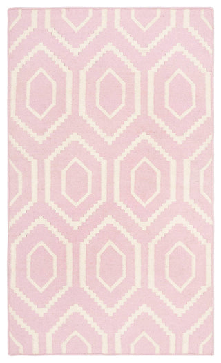 Safavieh Dhurries Dhu556C Geometric Rug, Pink/Ivory, 10'0"x14'0"