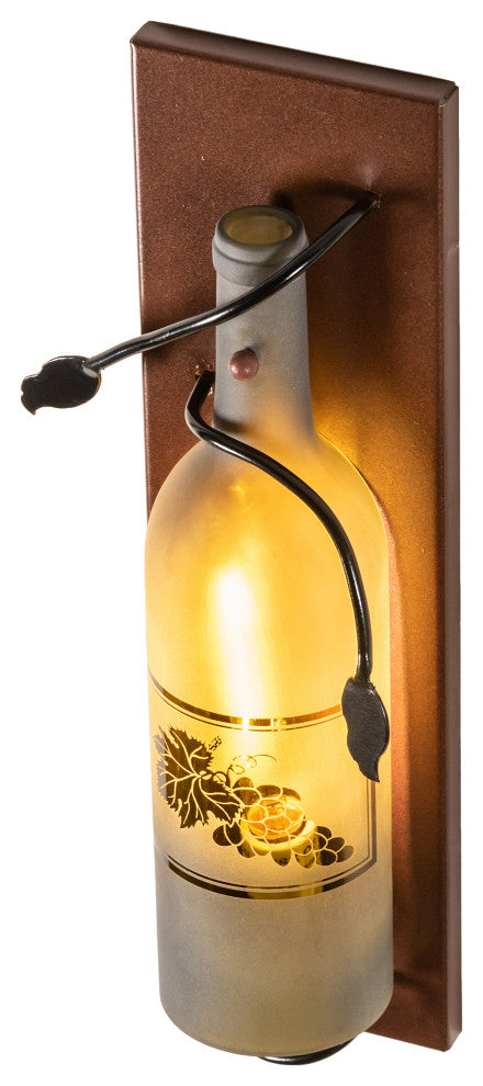 6 Wide Tuscan Vineyard Wine Bottle Wall Sconce