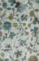 HomeRoots 10'x13' Teal Blue Machine Woven Floral Indoor Area Rug