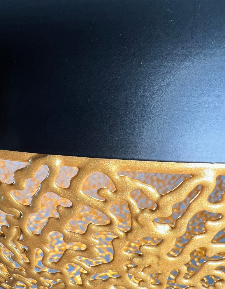 Iktan 1-Light Black and Gold Oval Pendant
