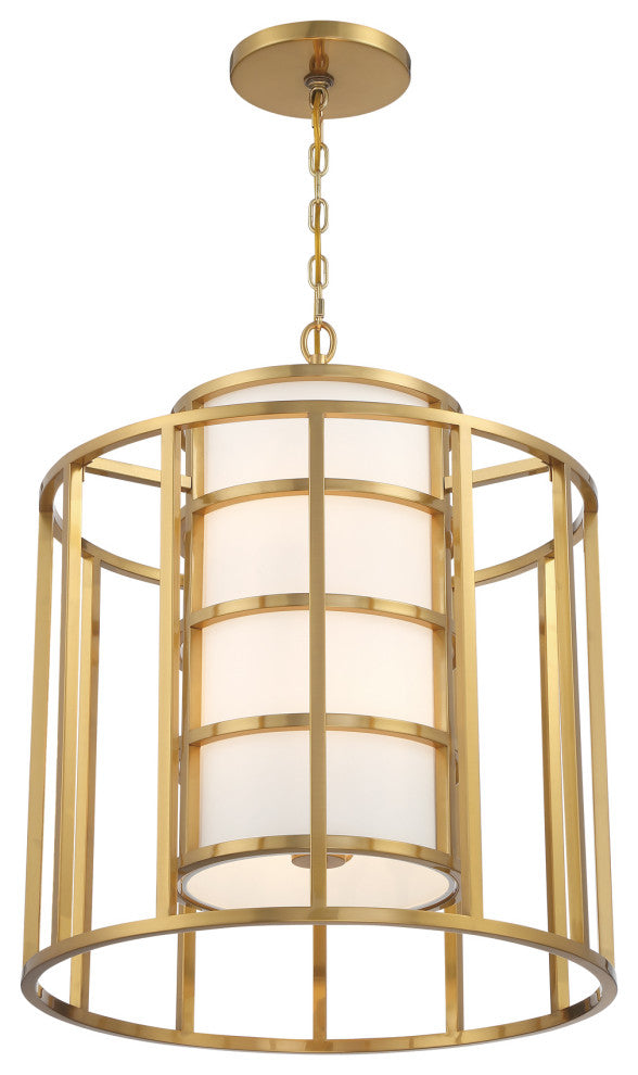 Brian Patrick Flynn for Crystorama Hulton 6 Light Luxe Gold Chandelier