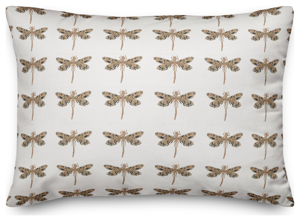 Dragonfly Pattern 14x20 Spun Poly Pillow