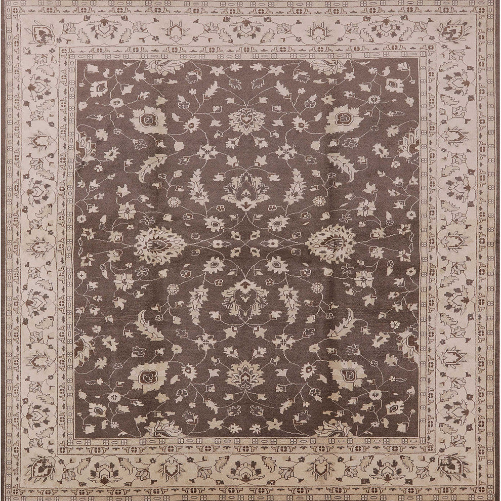 Ahgly Company Indoor Square Mid-Century Modern Area Rugs, 7' Square