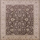 Ahgly Company Indoor Square Mid-Century Modern Area Rugs, 7' Square