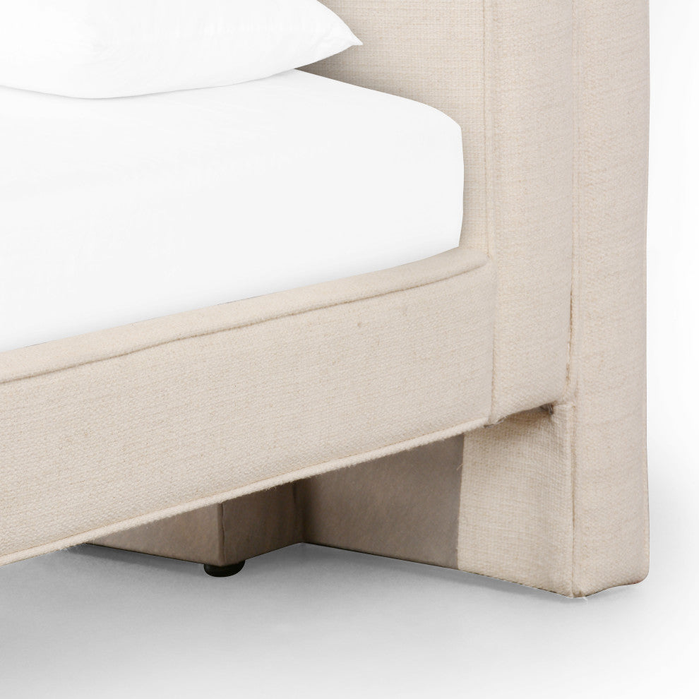 Mitchell Bed-Thames Cream-King