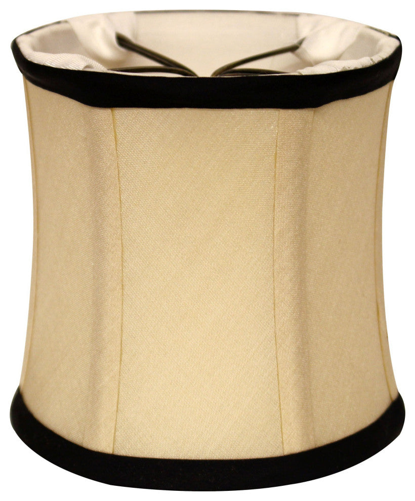 6" Inherent Set of 6 Corset Drum Chandelier Pongee Silk Lampshades