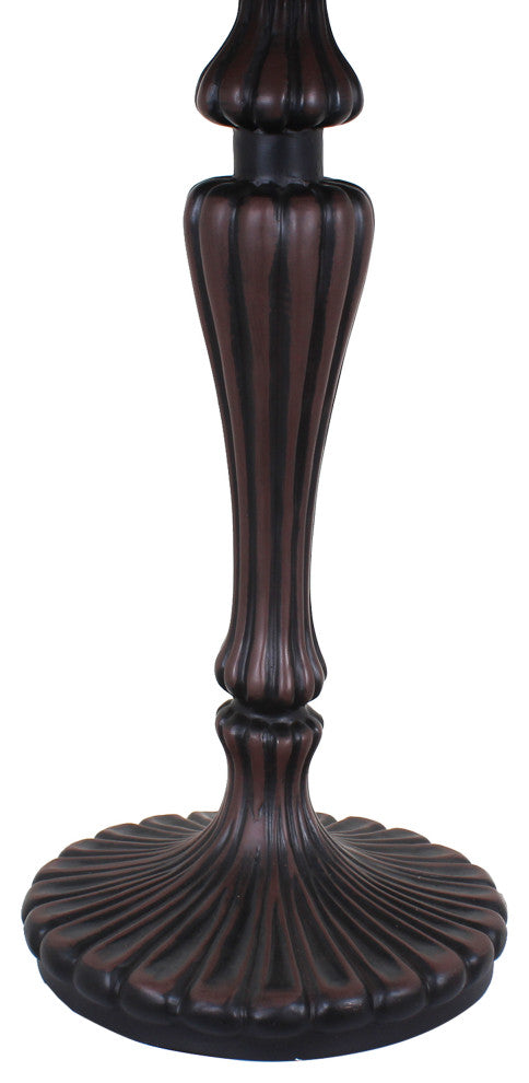 Doloris Tiffany-Style Victorian Stained Glass Table Lamp 17" Width