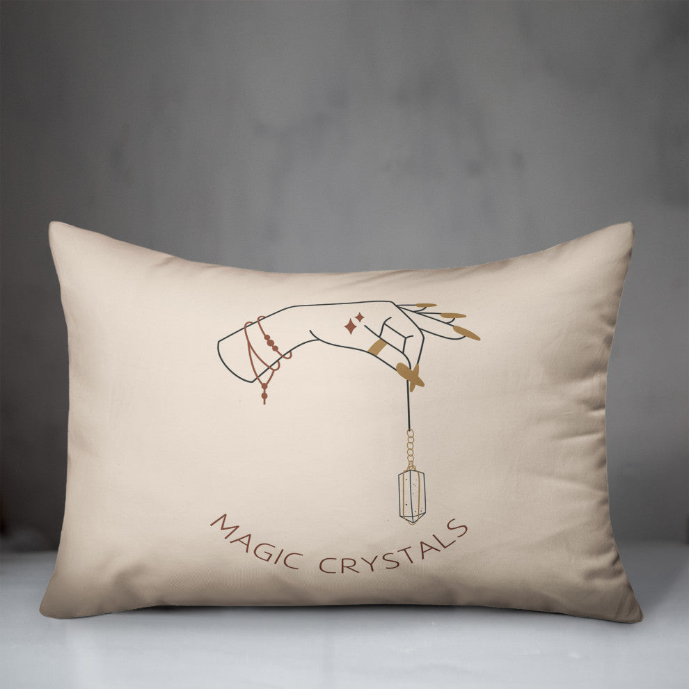 Magic Crystals Hand 1 14"x20" Spun Poly Pillow