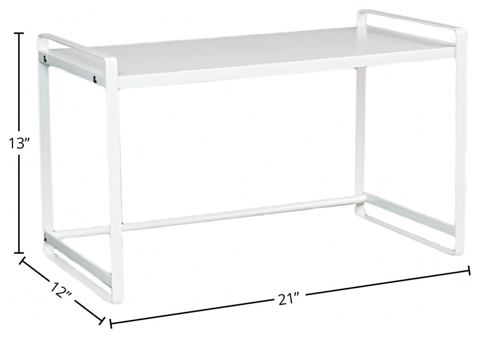 POW Furniture Kitchen Organizer Shelf and Riser, Steel Frame